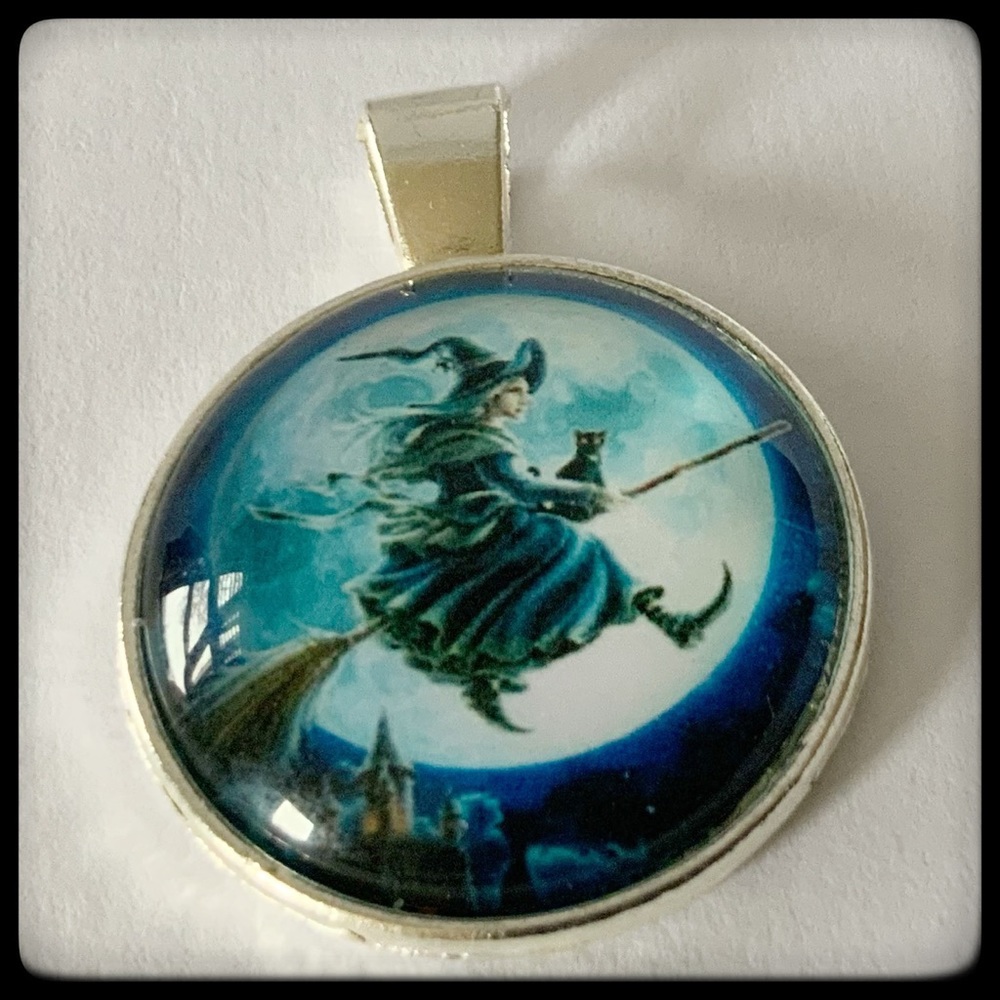🆕 ✅ GLASS CABOCHON CHAIN NECKLACE